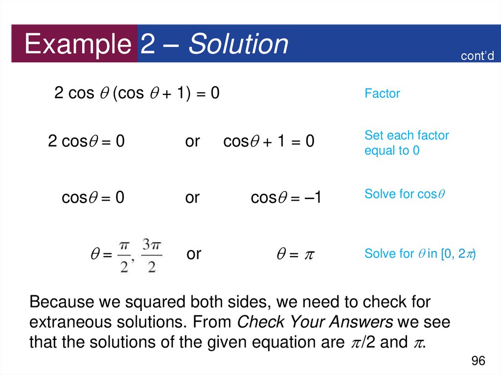 Example 2 – Solution