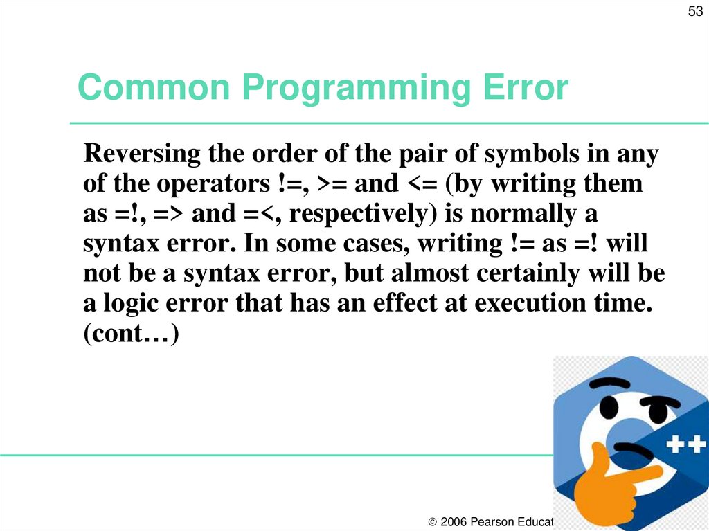 Common Programming Error