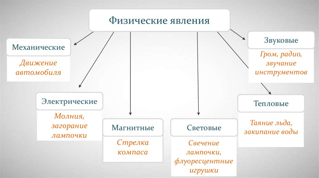 Перечислите явления