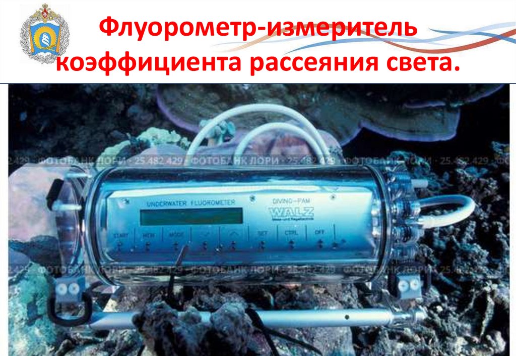 Флуорометр-измеритель коэффициента рассеяния света.