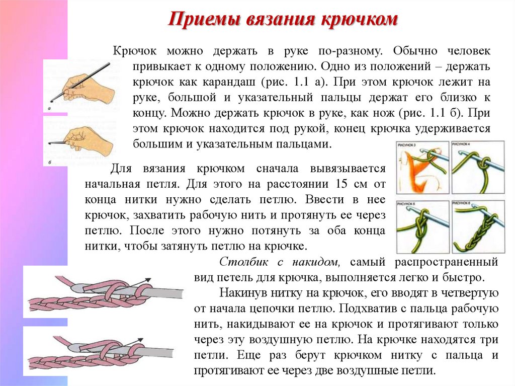 Проект вязание крючком презентация