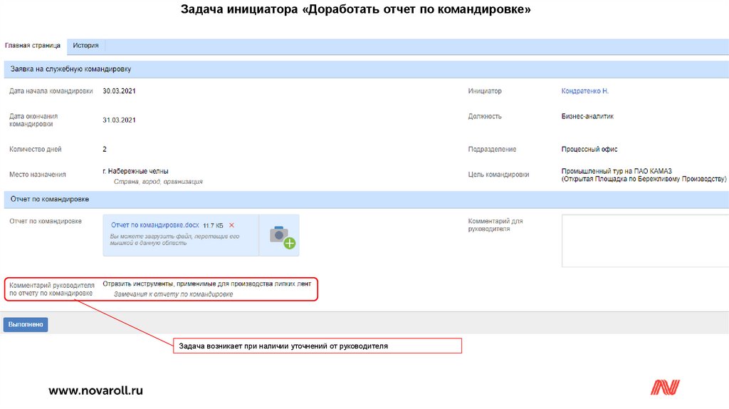 Процесс оформления служебных командировок - презентация онлайн