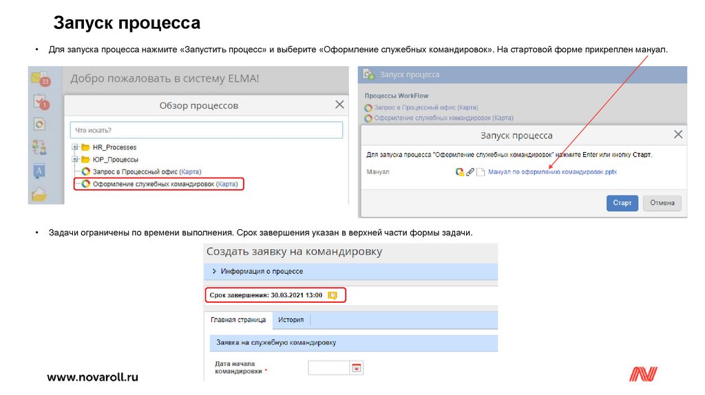 Процесс оформления служебных командировок - презентация онлайн