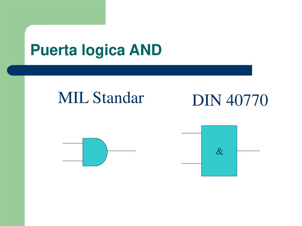Puerta logica AND