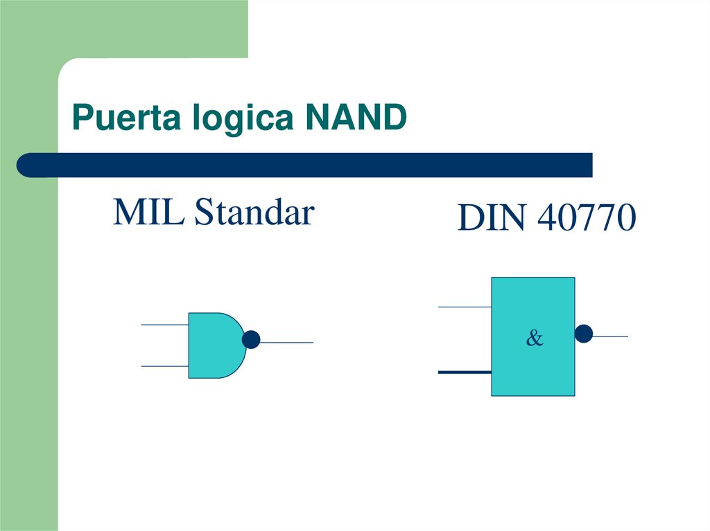 Puerta logica NAND