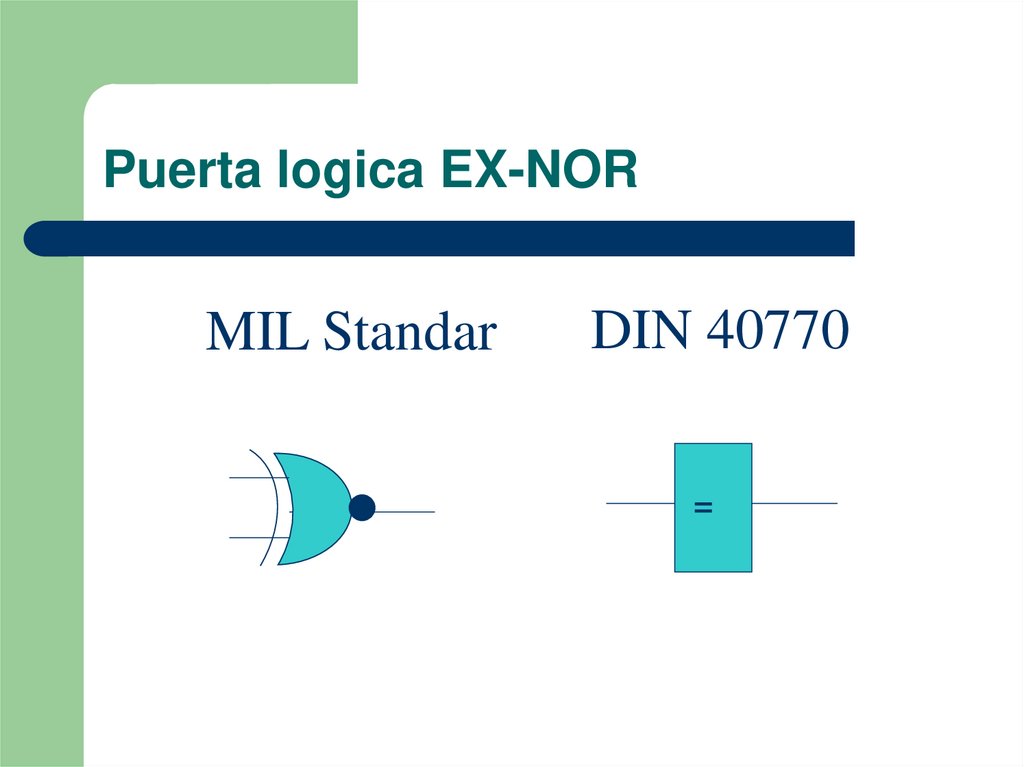 Puerta logica EX-NOR