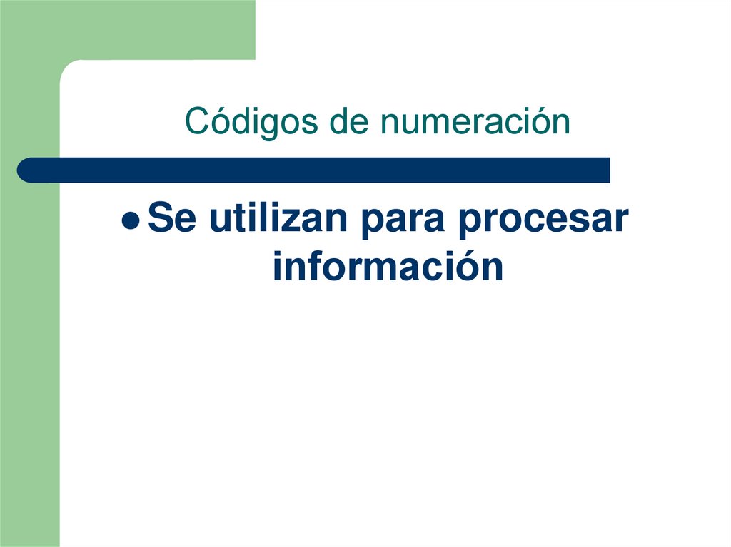 Códigos de numeración