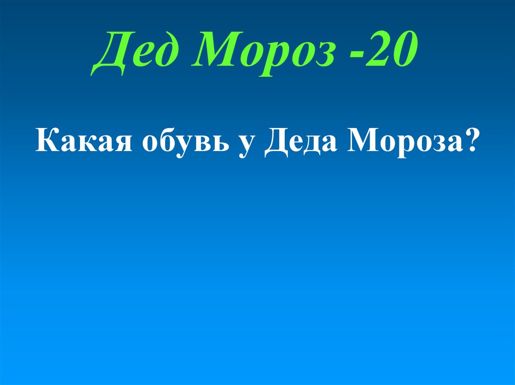 Дед Мороз -20