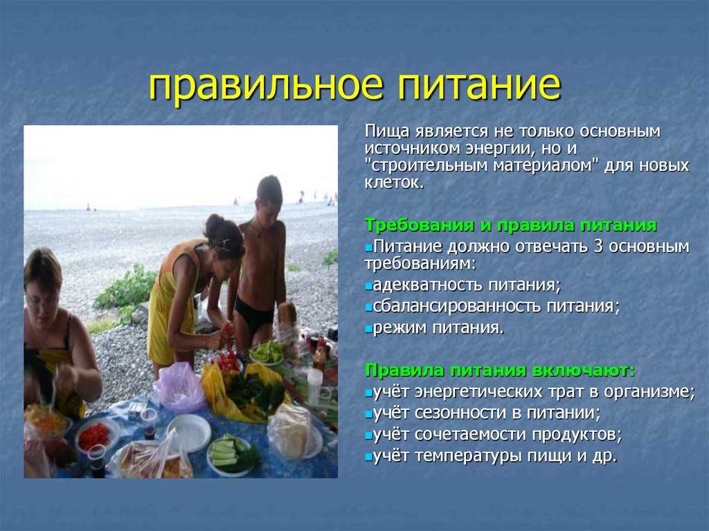 правильное питание