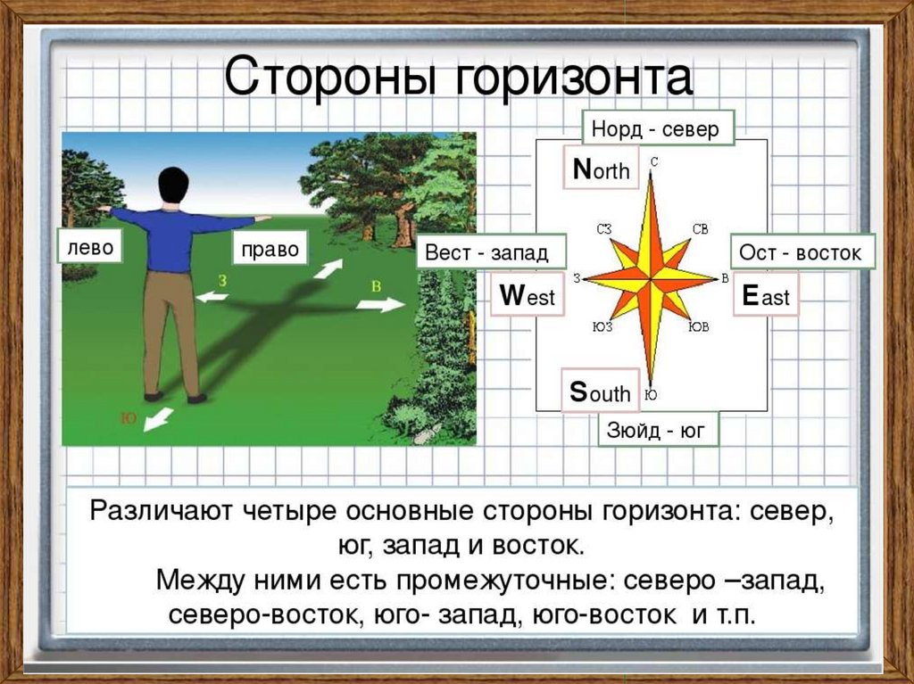 Сориентируйтесь на плане