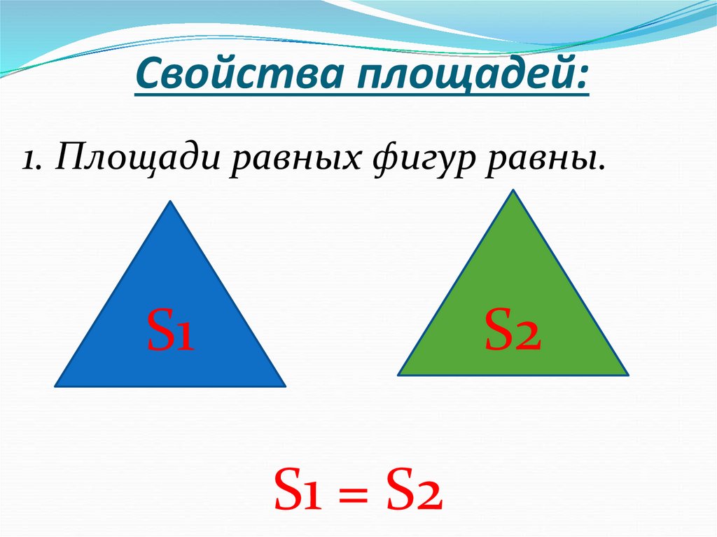 Свойства площадей рисунок