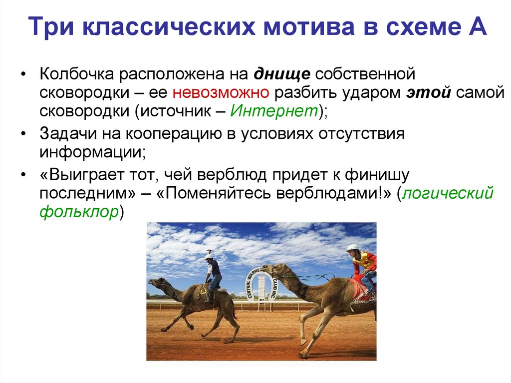 Три классических мотива в схеме А