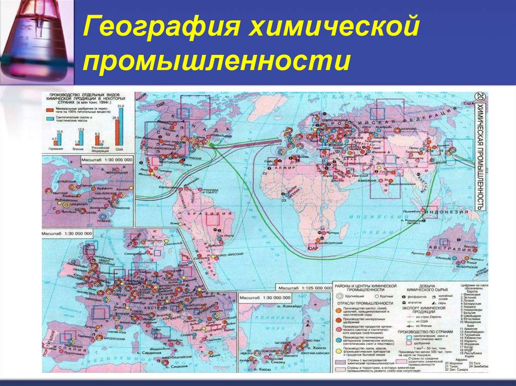 Карта машиностроения мира 10 класс