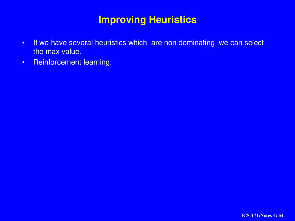 Automating Heuristic generation