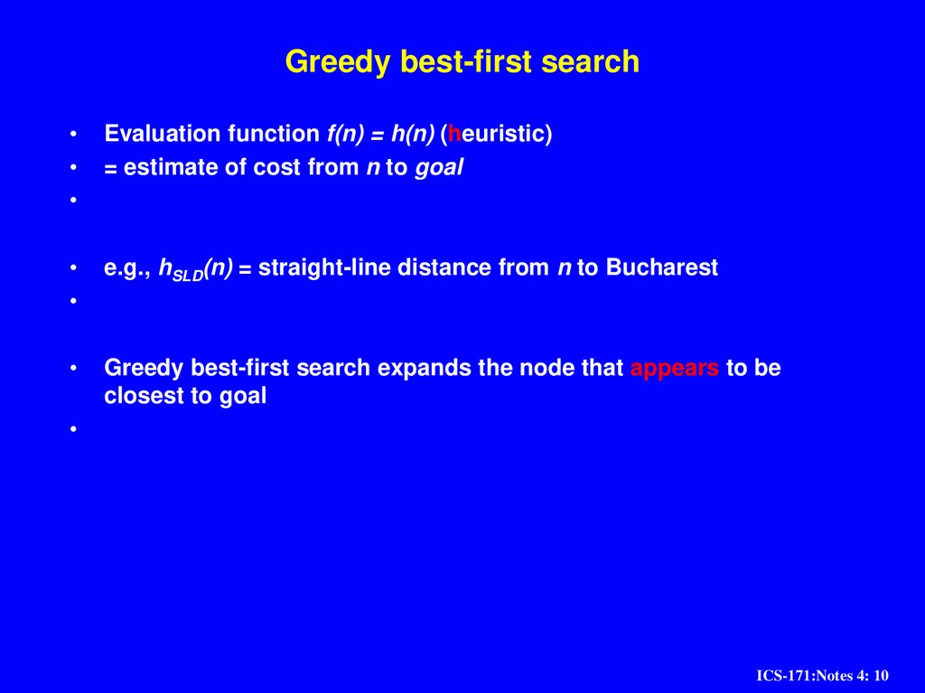 Greedy best-first search