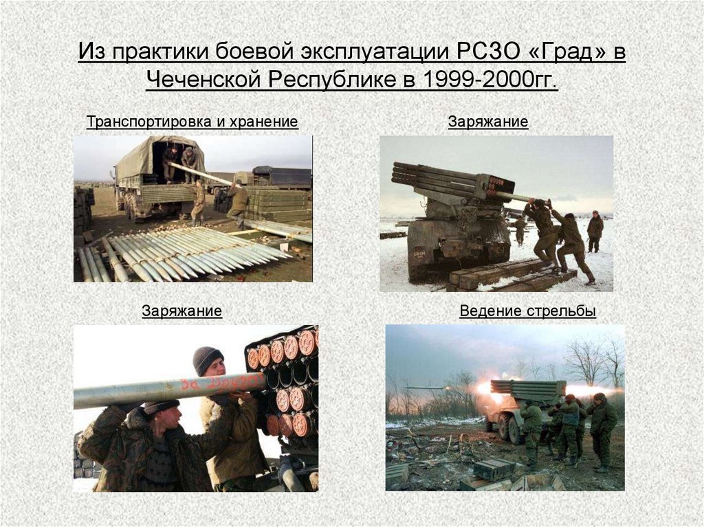 Из практики боевой эксплуатации РСЗО «Град» в Чеченской Республике в 1999-2000гг.