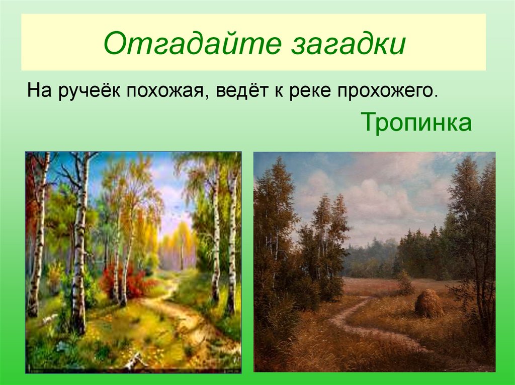 Отгадайте загадки