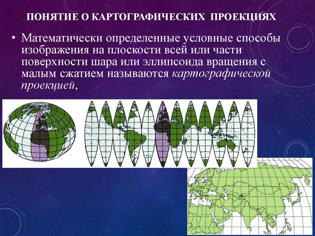Картографические проекции - презентация онлайн