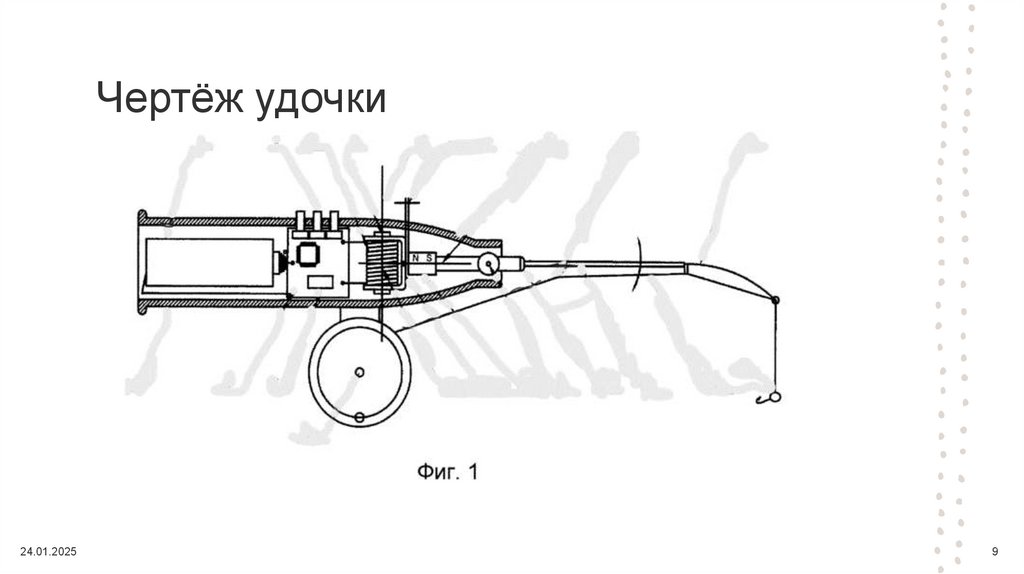 Чертёж удочки