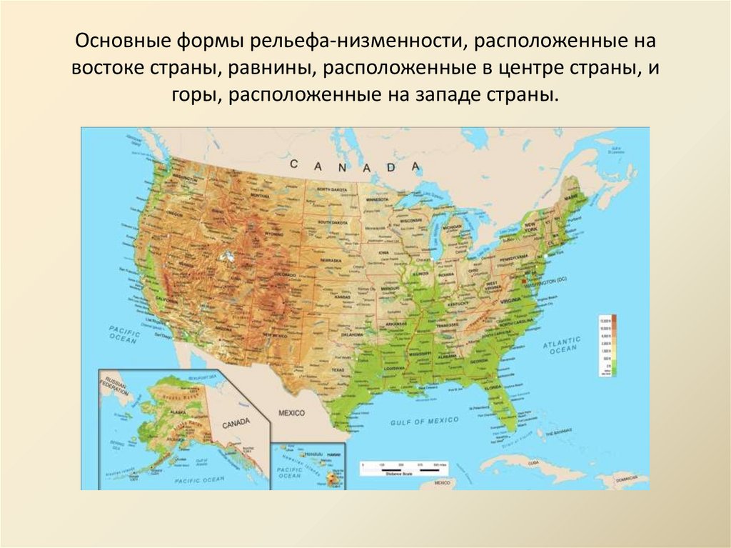 Штаты сша карта физическая. Карта США географическая крупная. Географическая карта Америки со Штатами. Карта рельефа США.