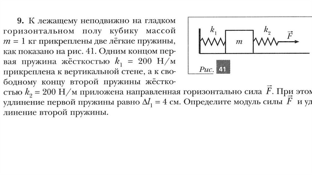 Кубик массой 2 кг