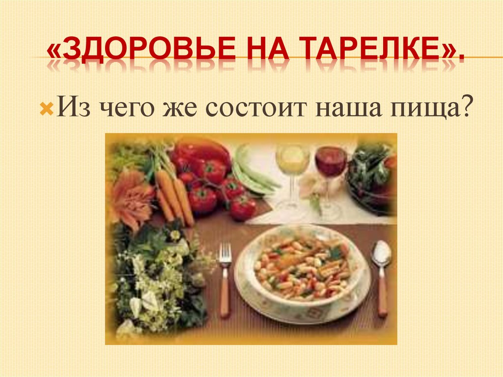 Защита проекта: «Здоровье близко – ищи его в миске» - online presentation