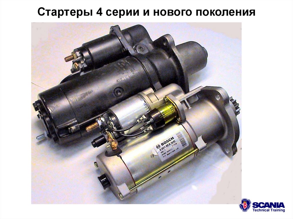 Стартеры 4 серии и нового поколения