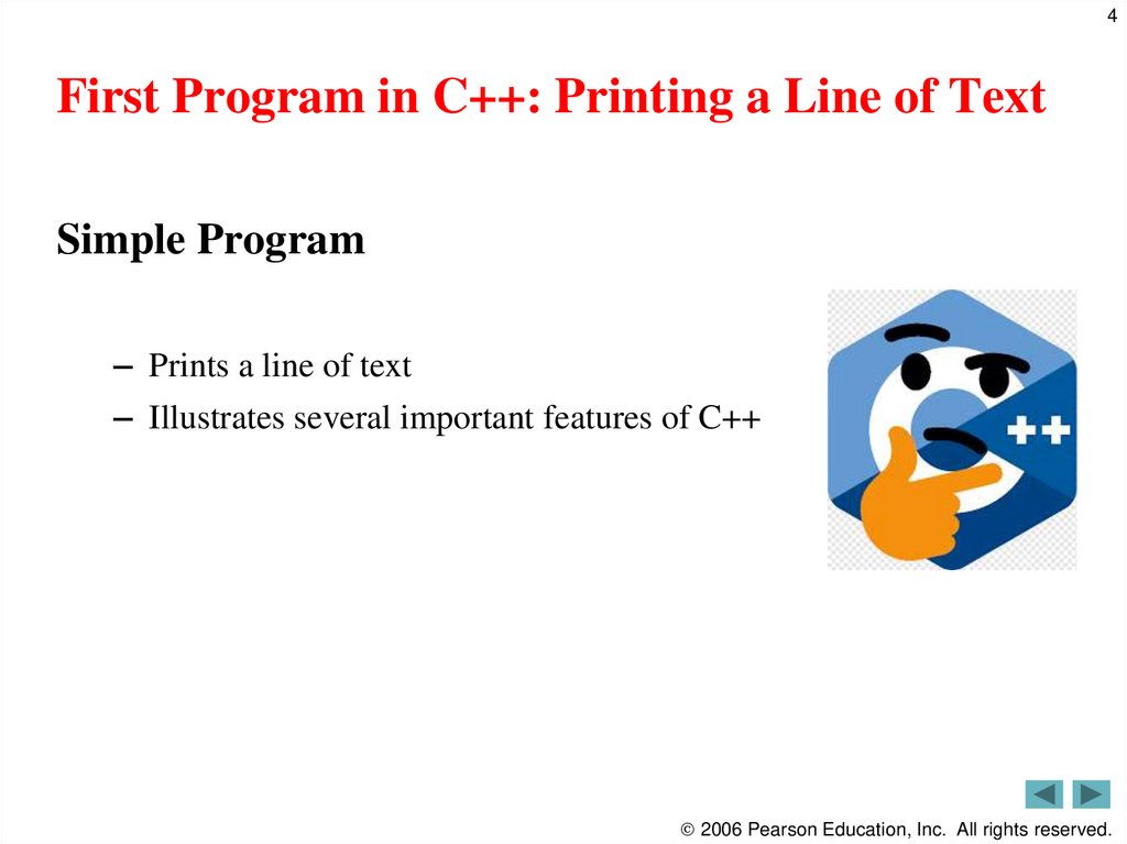 First Program in C++: Printing a Line of Text