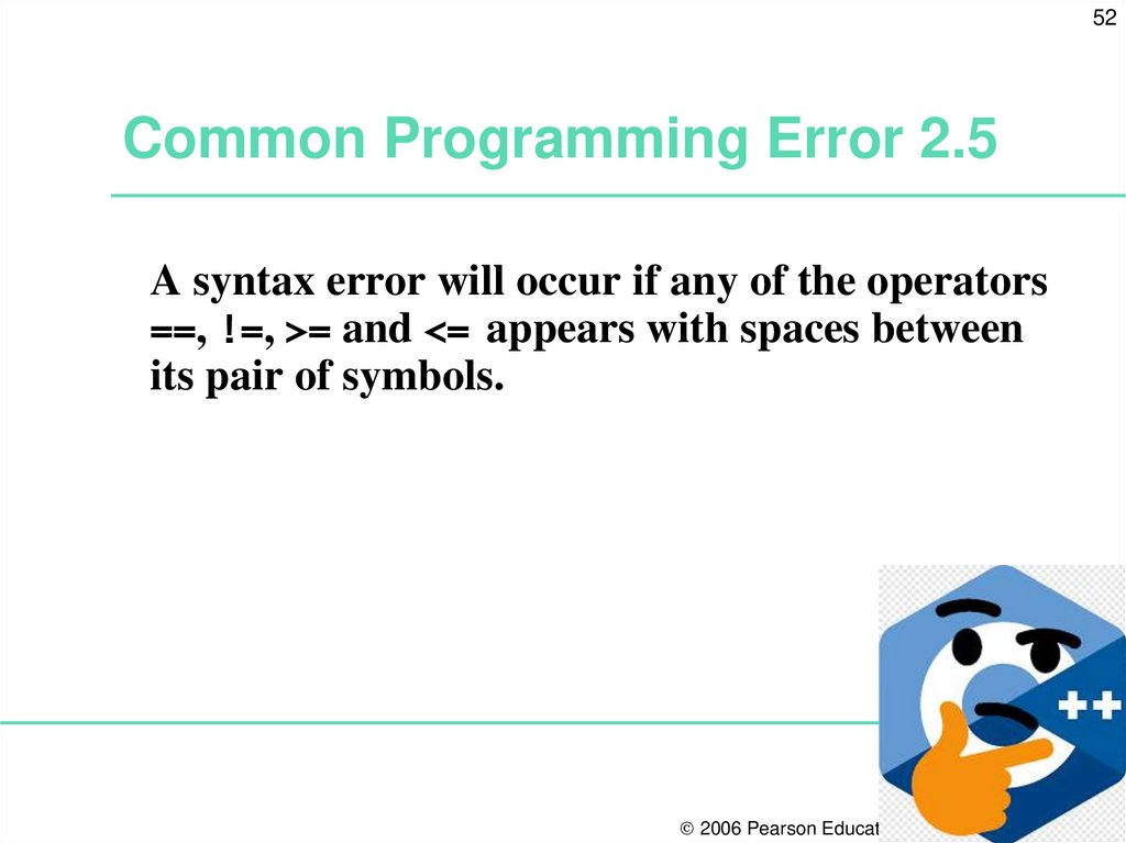 Common Programming Error 2.5