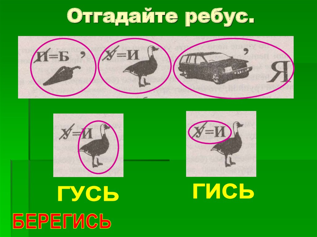 Отгадайте ребус.