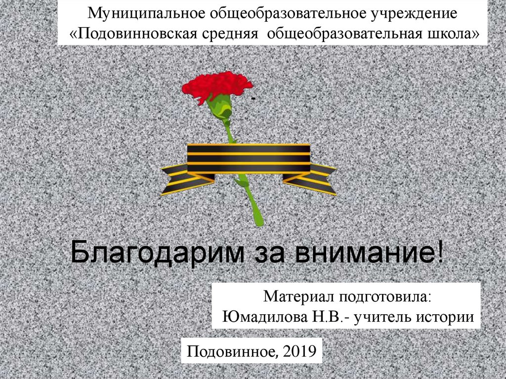 Благодарим за внимание!