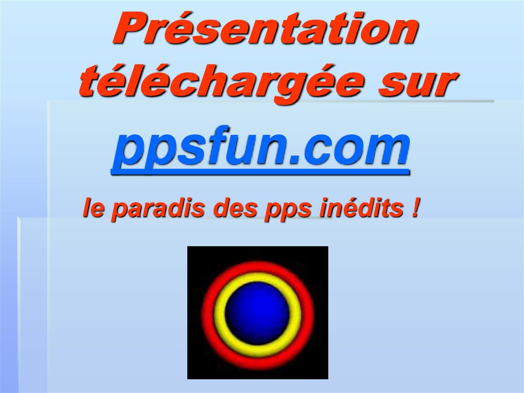 Présentation téléchargée sur