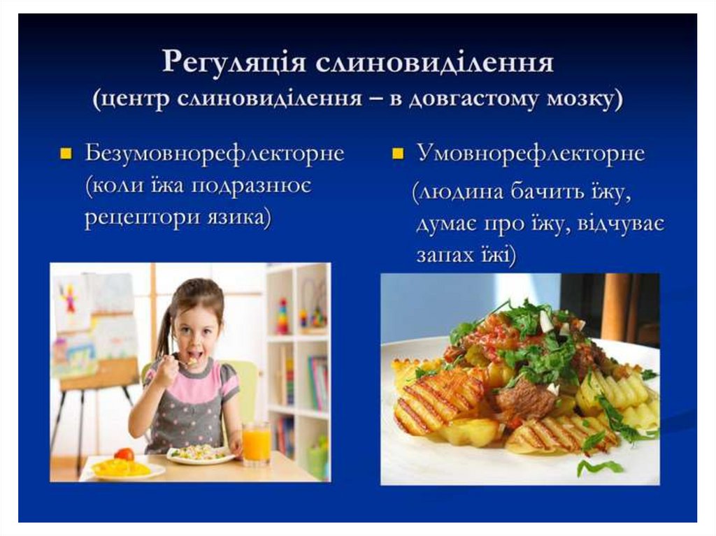 Травлення в ротовій порожнині - презентация онлайн