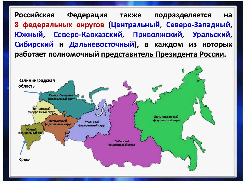 Дайте общую характеристику россии на политической карте