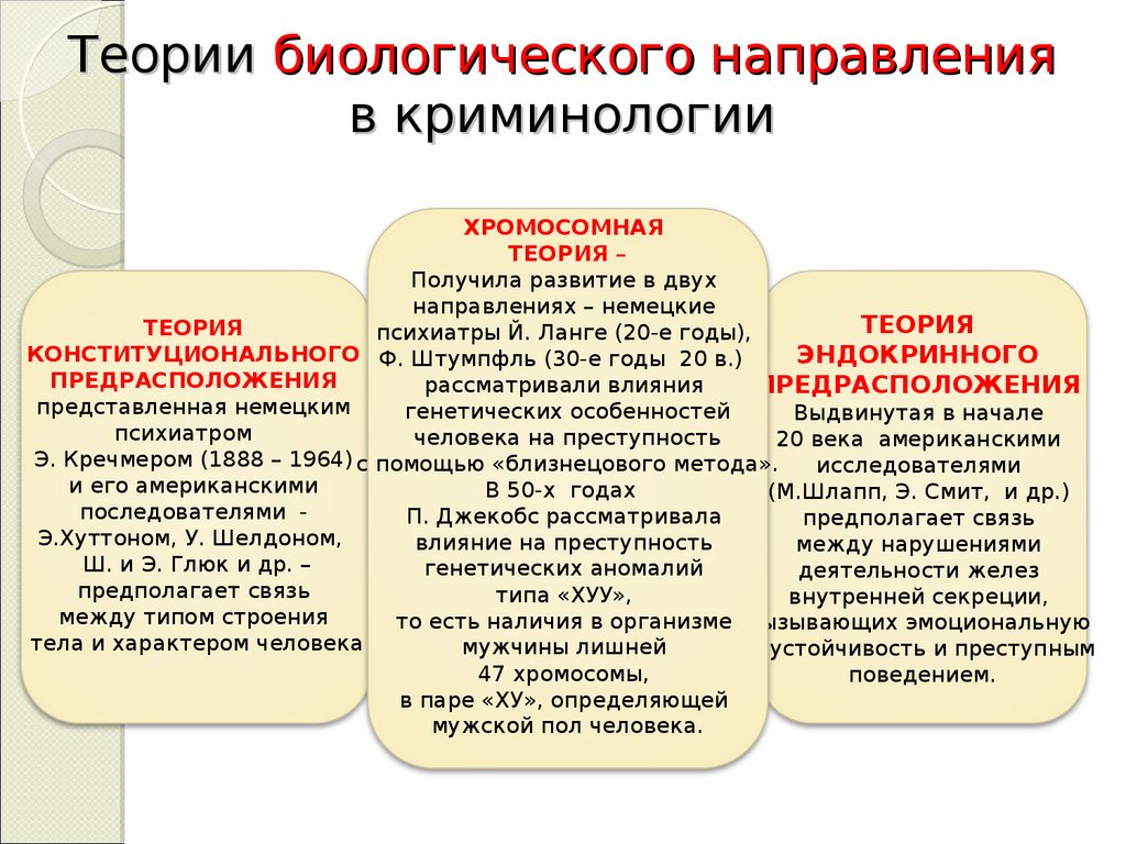 Теория преступности. Биологическое направление в криминологии. Биологические теории в криминологии. Теории биологического направления в криминологии. Теоретические направления криминологии.