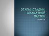 Этапы (стадии) шахматной партии
