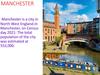 Manchester. Nicknames: "Cottonopolis"