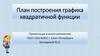 План построения графика квадратичной функции