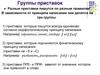 Группы приставок  (9 класс)
