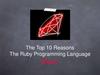 Why the Ruby programming language is bad