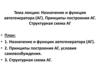 Назначение и функции автогенератора (АГ). Принципы построения АГ. Структурная схема АГ