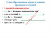 Углы, образованные параллельными прямыми и секущей