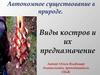 Виды костров и их предназначение. Автономное существование в природе