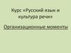 Русский язык и культура речи