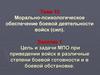 Морально-психологическое обеспечение боевой деятельности войск (сил)
