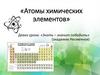 Атомы химических элементов. Задание №1