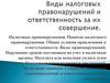 Виды налоговых правонарушений и ответственность за их совершение