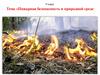 Пожарная безопасность в природной среде