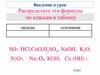 Оксиды. Основания. Таблица