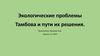 Экологические проблемы Тамбова и пути их решения